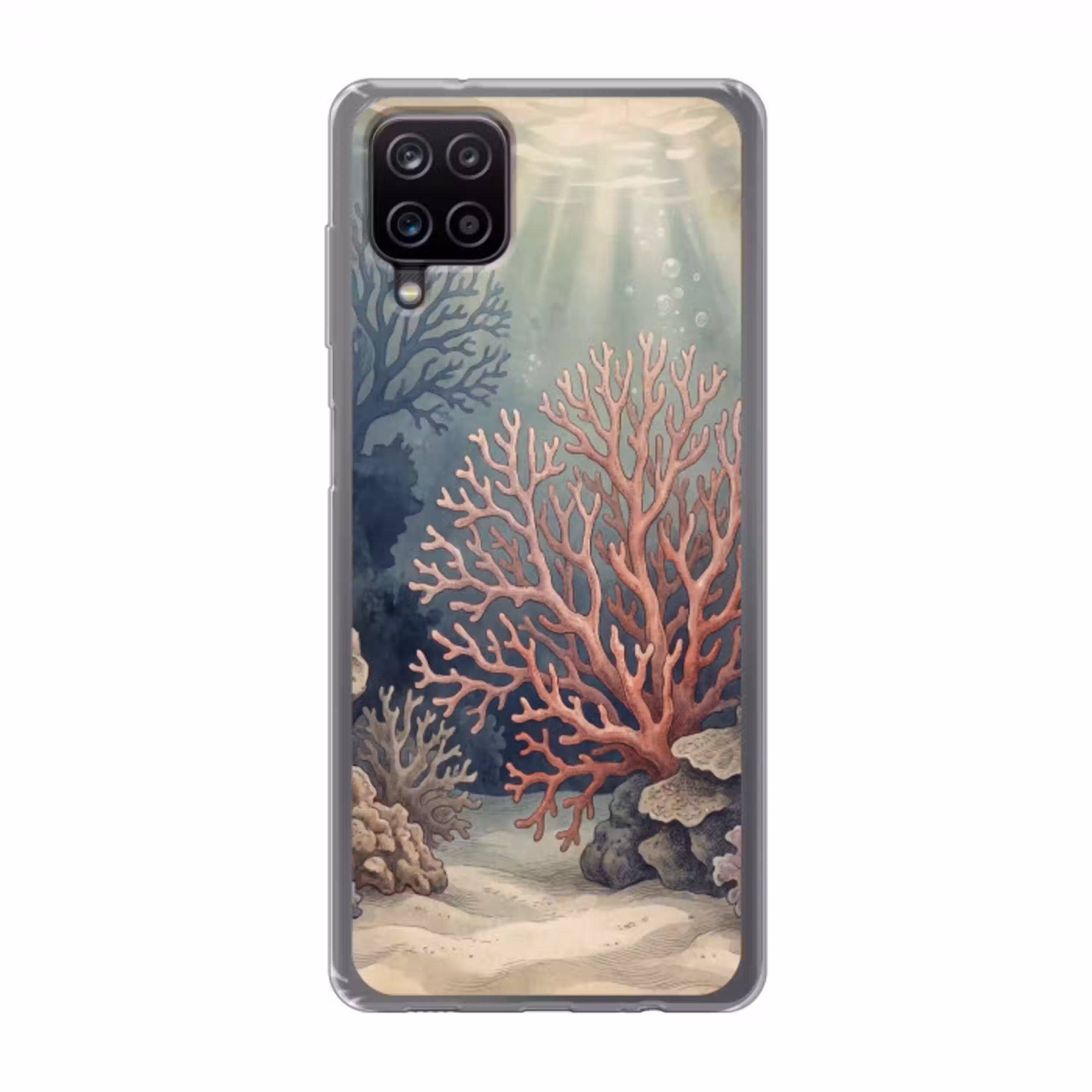Koraal - Onderwater - Natuur - Roze Telefoonhoesje Samsung Galaxy A12 klein -3d
