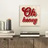 Oh honey - Rood - Schaduw plexiglas 5mm klein -sfeer1