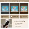 Eenhoorn - Fantasie - Kasteel Light Box met batterij (Wandlamp kind) middel -USP_lichtkleurNL