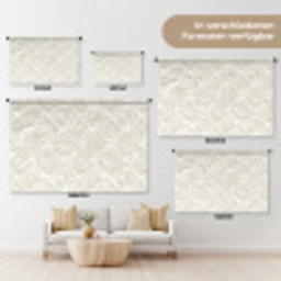 Abstract - Ruit - Beige Wandkleed katoen klein 269 -tsfeer8_DE
