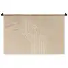 Parallelle lijnen - Lichte textuur - Beige Wandkleed katoen middel -zz3d