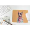 Zonnebril - Kat - Sjaal - Bloemen muismat rubber klein -witbureau