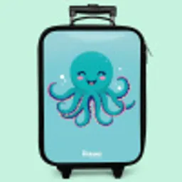 Octopus - Water - Blauw Kinderkoffer - Zwart klein -zzz_website3d_nbs2