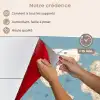 Wereldkaart - Oceaan - Realistisch - Blauw keuken achterwand spatscherm klein -spatscherm_FR