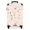 Terrazzo patroon veelkleurig blauw NBS - Handbagage koffer - Kinderen Unisex middel -productfoto_recht