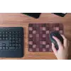 Vierkant - Tegel - Patroon - Paars muismat rubber klein 262 -toetsenbord