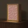 Luipaard - Patroon - Roze Light Box met kabel (Tafellamp) klein 925 -z3d_website