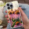 Bloemen - Paars - Bijen Hoesje iPhone 16 Pro Max met koord klein -sfeer3