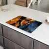 Abstract - Portret - Kleurvakken Inductie beschermer vinyl 3mm klein -sfeer8