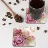 Vintage - Bloemen - Rozen - Natuur onderzetter kurk middel -sfeer2