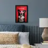 Hond - Hartjesbril - Loveyou - Rood fotolijst zwart zonder passe partout klein -sfeer3