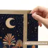 Sterrenhemel - Palmen - Rivier Light Box met batterij (Wandlamp) middel -USP_websiteprintNL