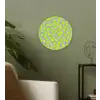 Groen - Neon - Paars - Vlekken Wandcirkel plexiglas klein 852 -sfeer3