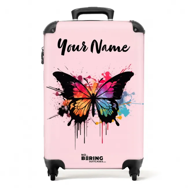 Vlinderverf NBS - Handbagage koffer - Kinderen Unisex middel -productfoto_recht