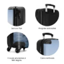 Zeilboot - Zee - Blauw NBS - Handbagage koffer - Volwassenen Unisex middel zzzzzzzbolletjes_FR