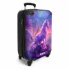 Paarse Eenhoorn in Magische Omgeving Koffer - NBS - Handbagage middel -productfoto_3d