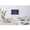 Rendier - Zonnebril - Neon - Kerstboom Muursticker klein -eettafel