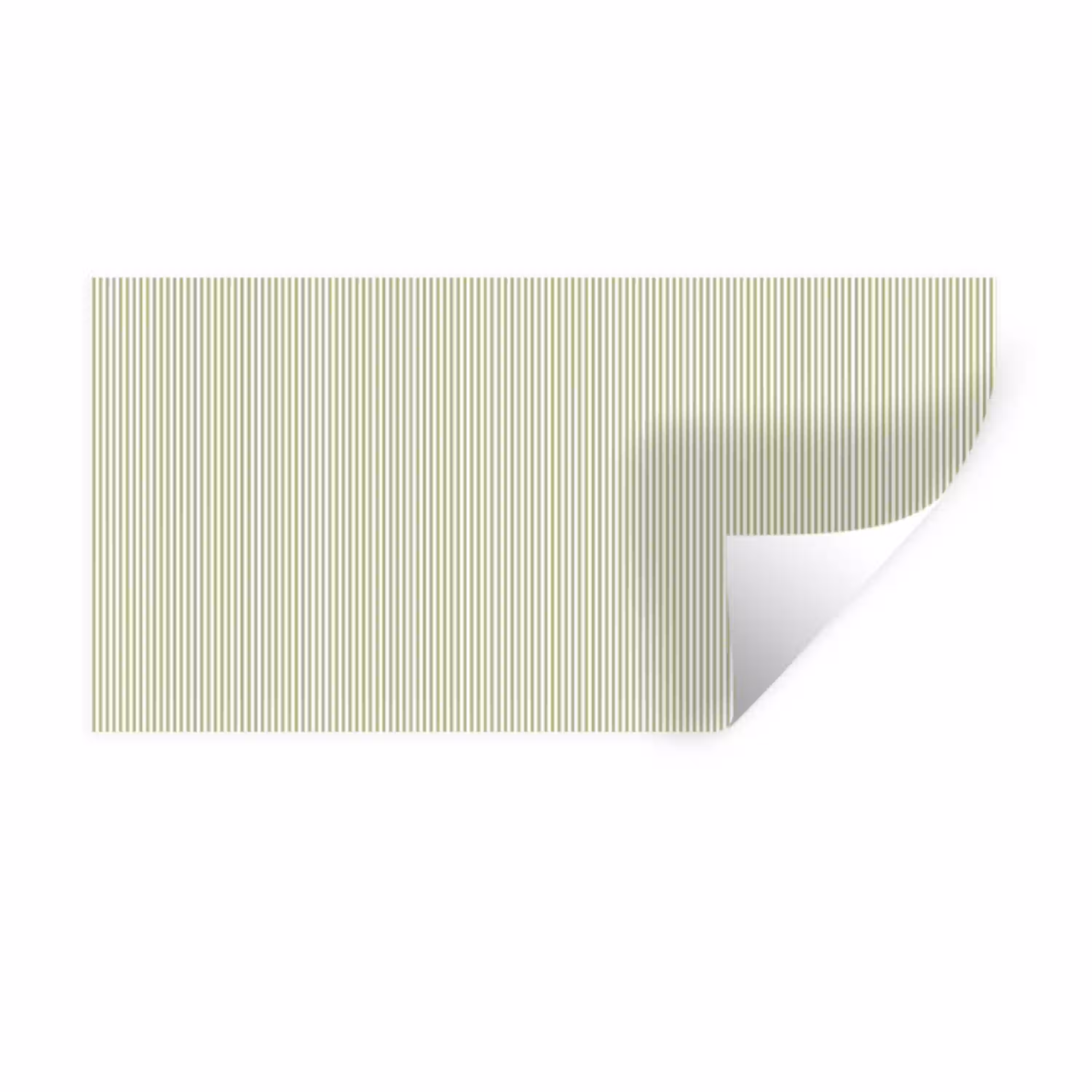Saliegroen - Strepen - Minimalistisch - Patroon Muursticker klein 287 -3d