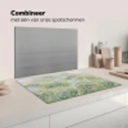Bloemenveld - Heuvels - Kleurrijk Inductie beschermer vinyl 3mm klein -wsfeer7_website