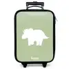 Groen met Triceratops dino Kinderkoffer - Zwart klein -zzz_website3d