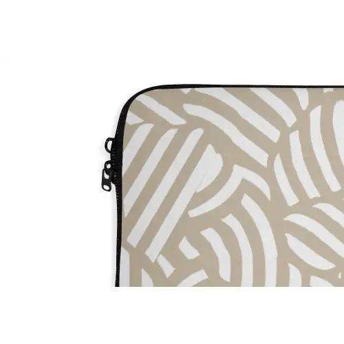 Abstract - Modern - Beige laptophoes neopreen klein 279 -detail