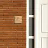 Licht hout - Klassiek Naambord Vierkant klein -sfeer3-XS