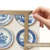 Borden - Bomen - Planten - Blauw Light Box met batterij (Wandlamp) middel 907 -USP_websiteprintNL