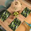 Bramen - Bladeren - Tros Placemat vinyl groot 368 -zzsfeer5_Kitchenyeah-website