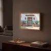 Deur - Manden - Planten Light Box met batterij (Wandlamp) middel -sfeer1