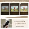 Dinosaurus - Oranje - Cartoon - Voetbal Light Box met batterij (Wandlamp kind) middel -USP_dimbaarNL