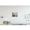 Chic - Vrouw - Zwart - Wit textielposter latten blank klein -kinderkamer