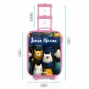 Dieren - Sterren - Planeten - Astronaut Kinderkoffer - Roze klein -productfoto_formaten