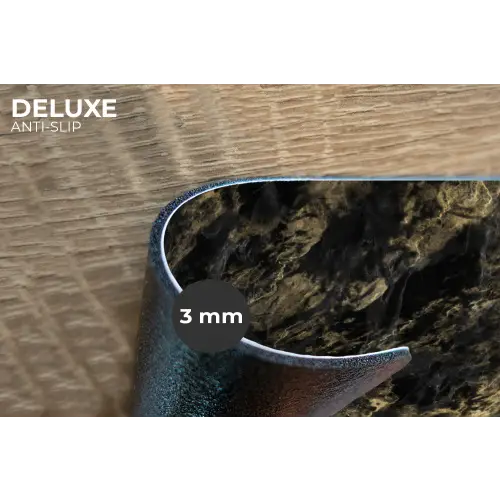 Marmer - Zwart - Goud Placemat vinyl groot 368 -closeup