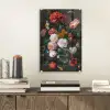 Stilleven met bloemen in een glazen vaas - Schilderij van Jan Davidsz. de Heem plexiglas 5mm klein -sfeer1