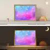 Sterren - Roze - Blauw Light Box met batterij (Wandlamp kind) middel -sfeer3_kind