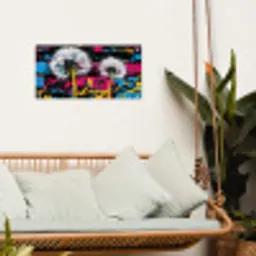 Street Art - Kleurrijk - Muur tuinposter los doek klein -sfeer7