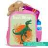 Dino - Natuur - Groen Kinderrugzak - Roze middel -inhoud_NL