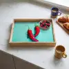 Chilipepers - Geverfd - Rood Dienblad Rechthoek middel -sfeer2