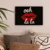 Lip - Rood - Quote canvas 2cm klein -sfeer1