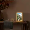 Uil - Boomstronk - Bos - Lucht Light Box met kabel (Tafellamp) klein -sfeer4