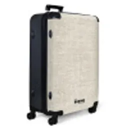 Linnen - Textuur - Beige NBS - Large koffer - Volwassenen Unisex groot -product1
