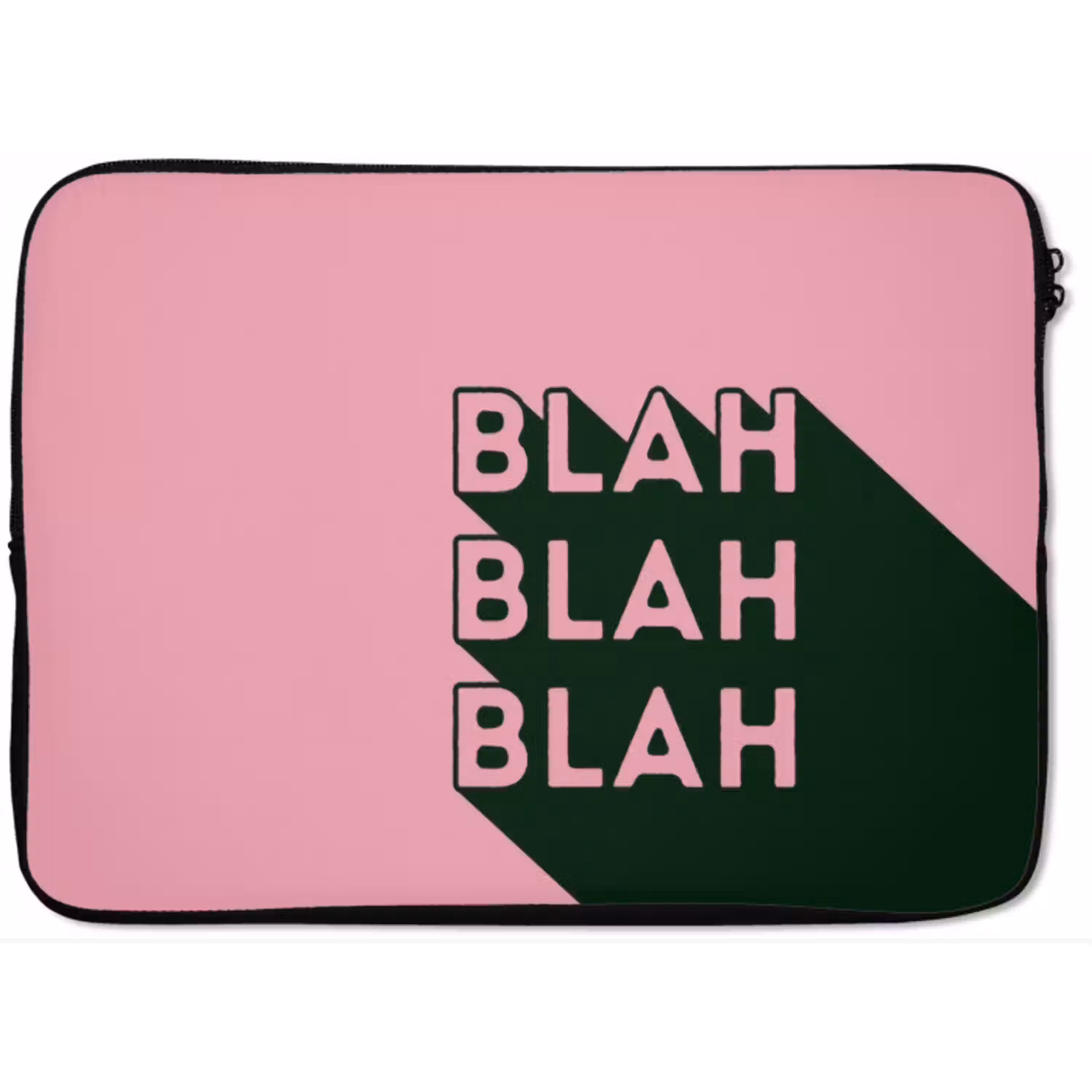 Tekst - Grafisch - Groen - Schaduw laptophoes neopreen klein -zkaufland3dotto