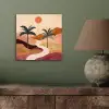 Heuvels - Palmbomen - Abstract aluminium wit klein -sfeer2