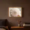 Schelp - Detail - Beige Light Box met batterij (Wandlamp) middel -sfeer4