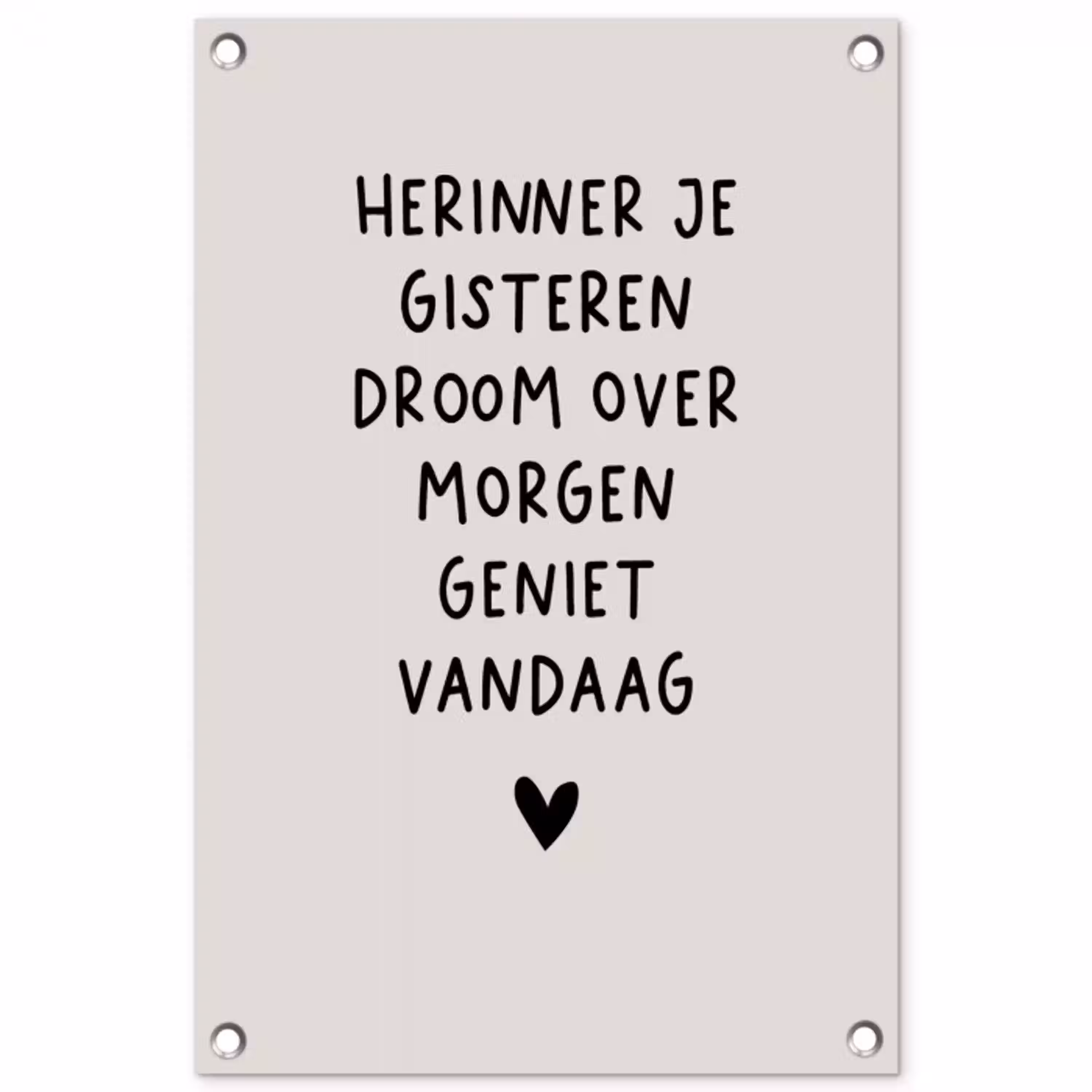 droom-beige tuinposter los doek klein -3d