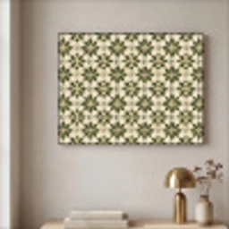 Tegel - Dessin - Groen Textielframe zwart klein 947 -sfeer2