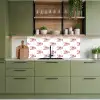 Kreeften - Donkerrood - Patroon keuken achterwand 2 middel -sfeer3