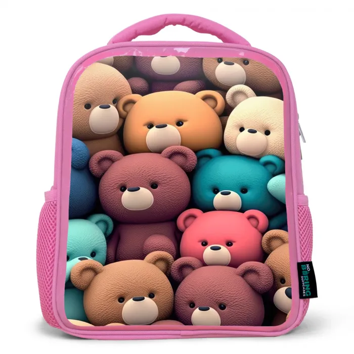 Beren Bonanza Kinderrugzak - Roze middel -3d