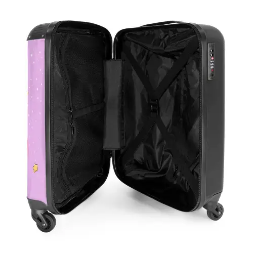 Elza eenhoornprinses Koffer - NBS - Handbagage middel -binnenkant