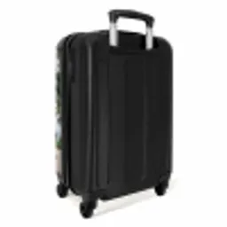 Surfboard - Palmbomen - Kleurrijk NBS - Handbagage koffer - Volwassenen Unisex middel -achterkant